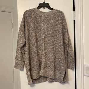 ⭐️NWT⭐️ LOFT Sweater, Size XXLP. Gray with hints of white & pink! Oversized fit.